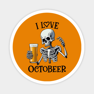 I Love Octobeer Magnet